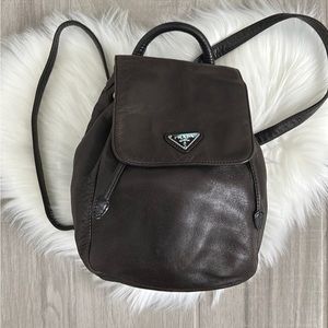 Prada vintage Calfskin mini Backpack brown